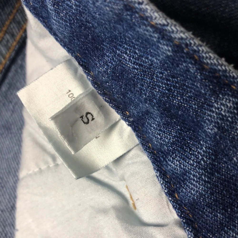 The Frankie Shop Blue Denim Cargo Jeans Wide leg Size S - Picture 8 of 13